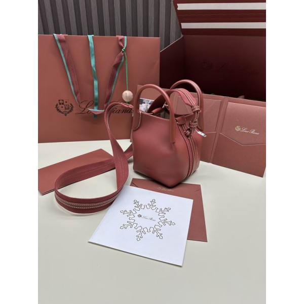Loro Piana Women's Bale M/i Bucket Bag / Reddish Brown
