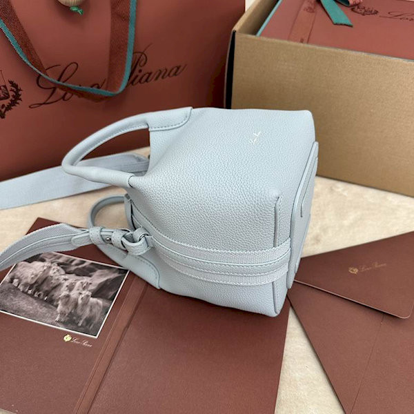 Loro Piana Women's Bale M/i Bucket Bag / Light Blue