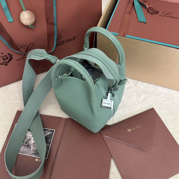 Loro Piana Women's Bale M/i Bucket Bag / Light Cyan