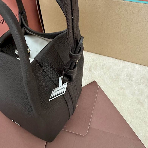 Loro Piana Women's Bale M/i Bucket Bag / Charcoal Gray