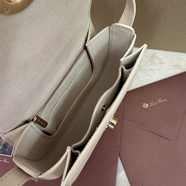 Loro Piana Women's Ghiera M/i Shoulder Bag / Whisper White
