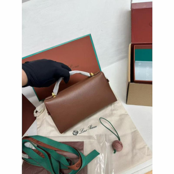 Loro Piana Extra Bag L23 Burnt Tan Sun Gold Calfskin
