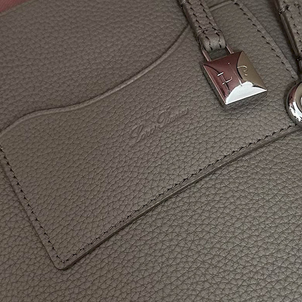 Loro Piana Women's Bale Phone Bag / Rock Gray