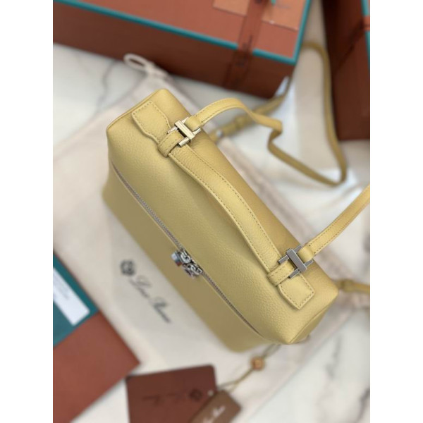Loro Piana Women's Extra Pocket Backpack / Light Yellow/Rolled Silver