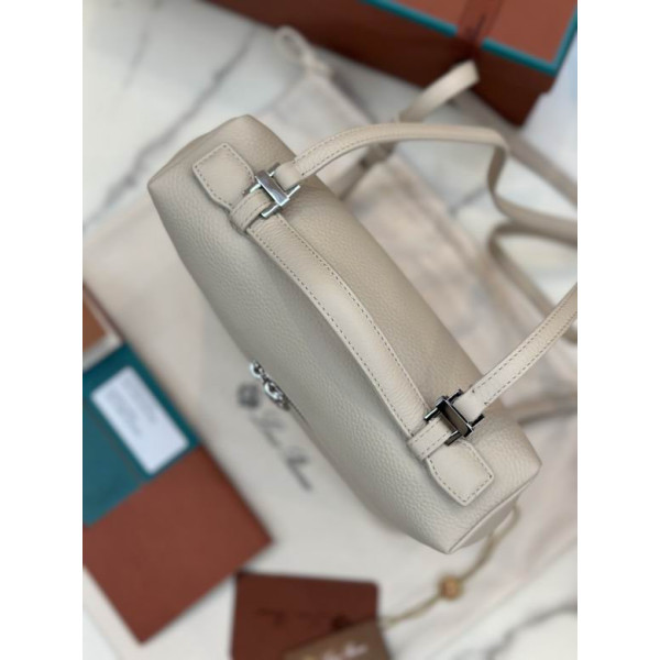 Loro Piana Women's Extra Pocket Backpack / Light Travert/e/Rolled Silver