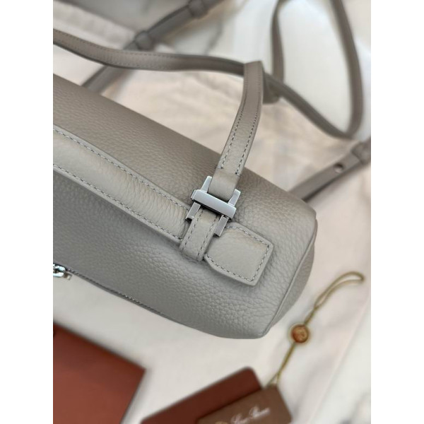 Loro Piana Women's Extra Pocket Backpack / Taupe/Rolled Silver