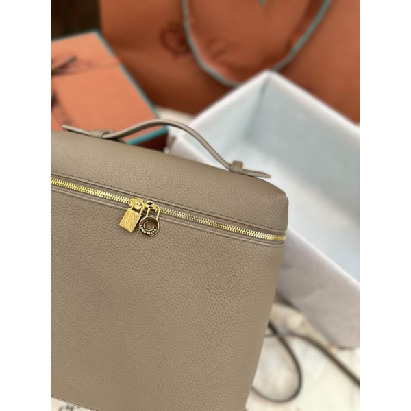 Loro Piana Women's Extra Pocket Backpack / Warm Frank/cense/Rolled Gold