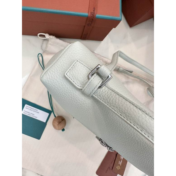 Loro Piana Women's Extra Pocket Backpack / Light Blue/Rolled Silver