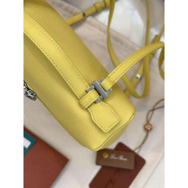 Loro Piana Women's Extra Pocket Backpack / Lemon/Rolled Silver