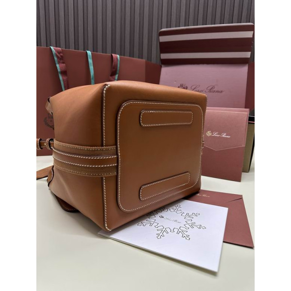 Loro Piana Women's Bale Bucket Bag / Caramel