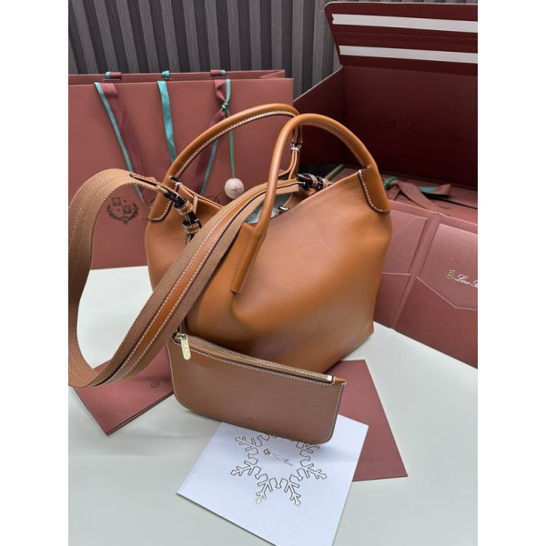 Loro Piana Women's Bale Bucket Bag / Tan