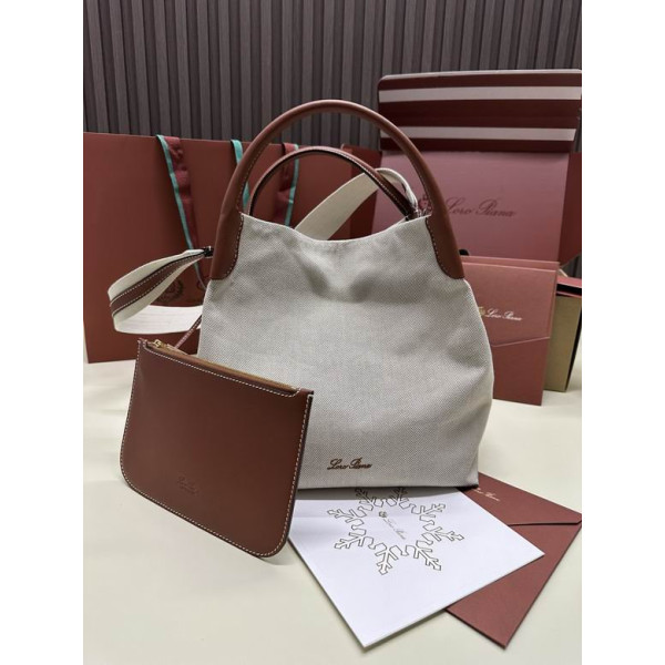 Loro Piana Women's Bale Bucket Bag / New Cream