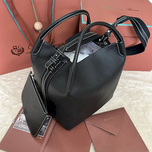 Loro Piana Women's Bale Bucket Bag / Black