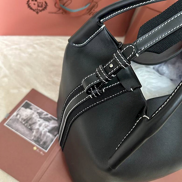 Loro Piana Women's Bale Bucket Bag / Black