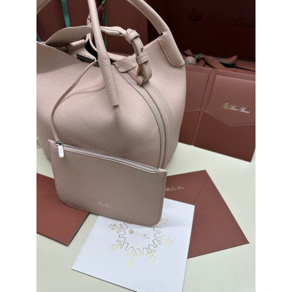 Loro Piana Women's Bale Bucket Bag / Candoglia Marble