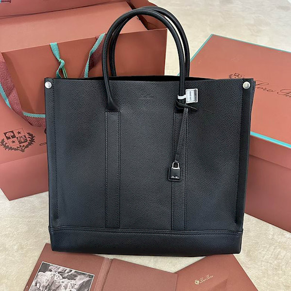 Loro Piana Women's Small Beam Tote / Black