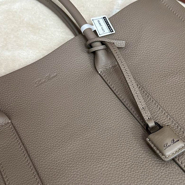Loro Piana Women's Small Beam Tote / Rock Gray