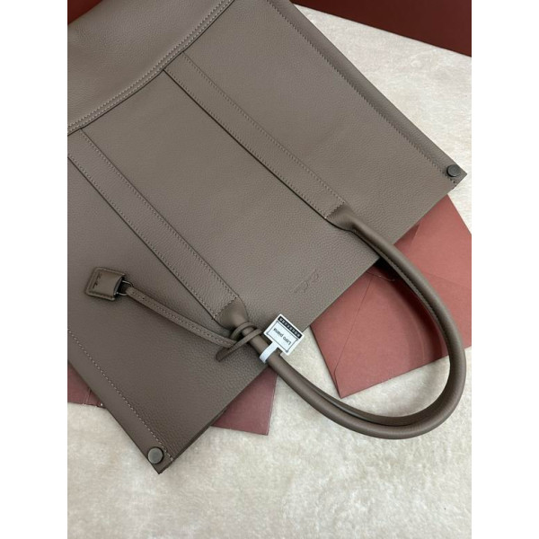 Loro Piana Women's Small Beam Tote / Rock Gray