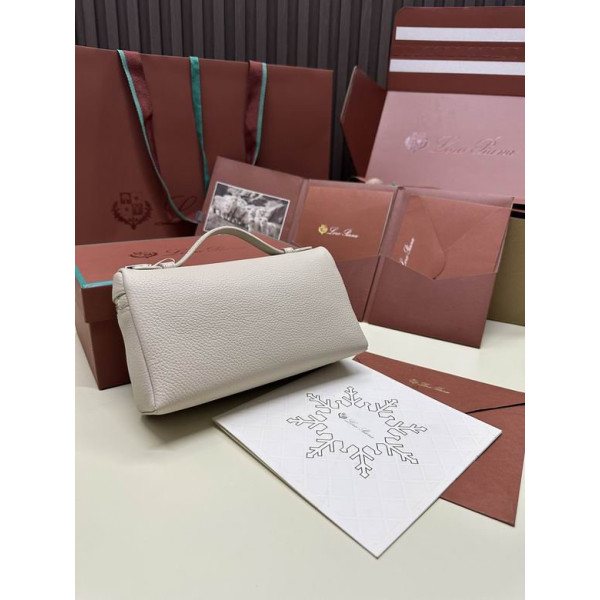 Loro Piana Women's Extra Small Pocket Bag / New Ivory/Rolled Silver