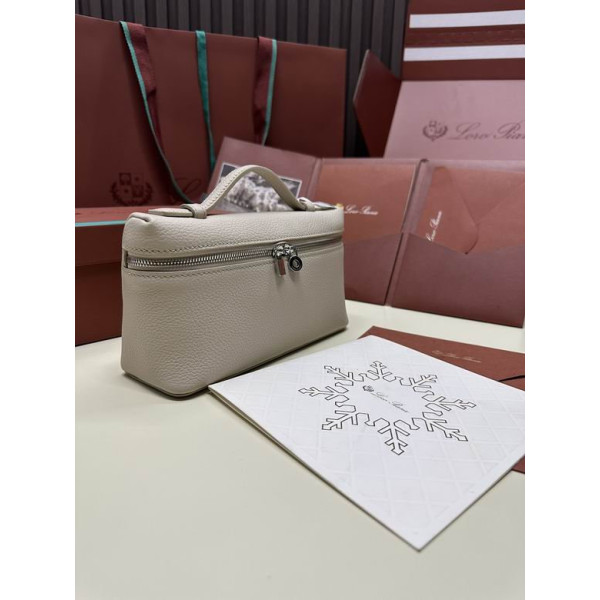 Loro Piana Women's Extra Small Pocket Bag / New Ivory/Rolled Silver