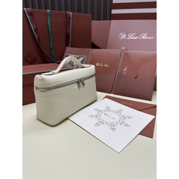 Loro Piana Women's Extra Small Pocket Bag / Light Beige/Rolled Silver