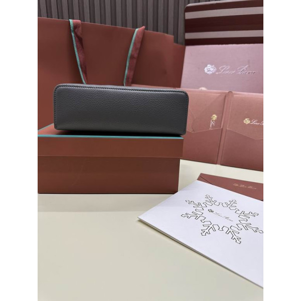 Loro Piana Women's Extra Small Pocket Bag / Dark Gray/Rolled Silver