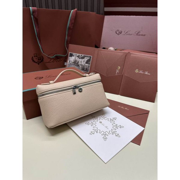 Loro Piana Women's Extra Small Pocket Bag / Beige P/k/Rolled Silver