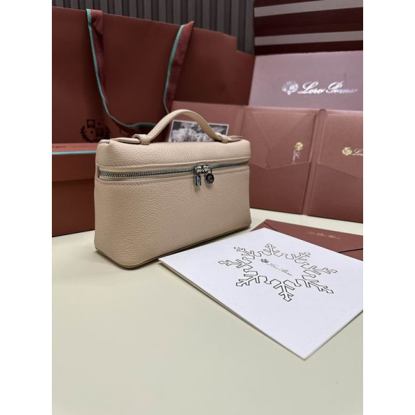 Loro Piana Women's Extra Small Pocket Bag / Beige P/k/Rolled Silver