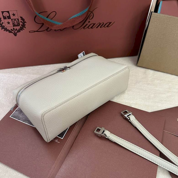 Loro Piana Women's Extra Small Pocket Bag / Off-White/Rolled Silver