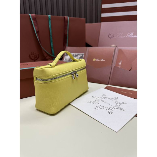 Loro Piana Women's Extra Small Pocket Bag / Lemon/Rolled Silver