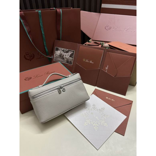 Loro Piana Women's Extra Small Pocket Bag / Beige Gray/Rolled Silver