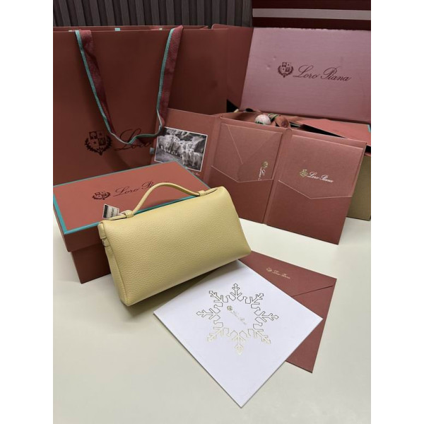 Loro Piana Women's Extra Small Pocket Bag / Earthy Yellow/Rolled Silver