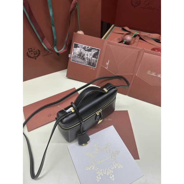 Loro Piana Women's Extra Small Bag / Black With Smooth Calfsk/