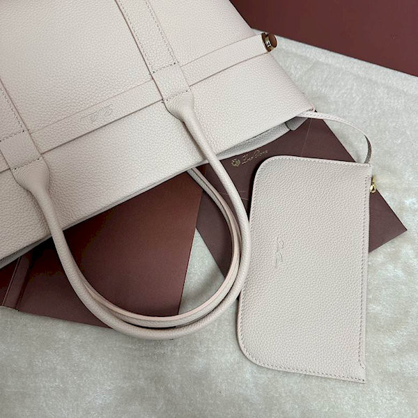 Loro Piana Women's Ghiera Small Shopper Bag / Creamy Honey