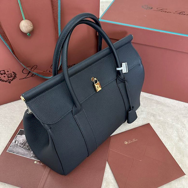 Loro Piana Women's Loom Bag / Navy Blue