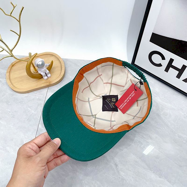 Loro Piana Baseball Cap with Elasticated back Cashmere Storm System in green