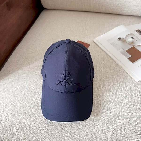 Loro Piana Baseball Cap with Elasticated back Microfibre Storm System in navy blue online