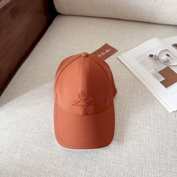 Loro Piana Baseball Cap with Elasticated back Microfibre Storm System in orange online