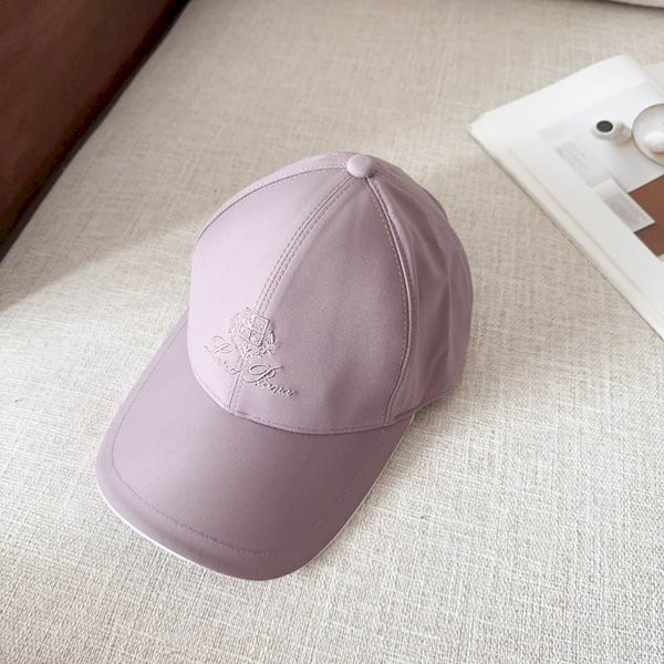 Loro Piana Baseball Cap with Elasticated back Microfibre Storm System in purple