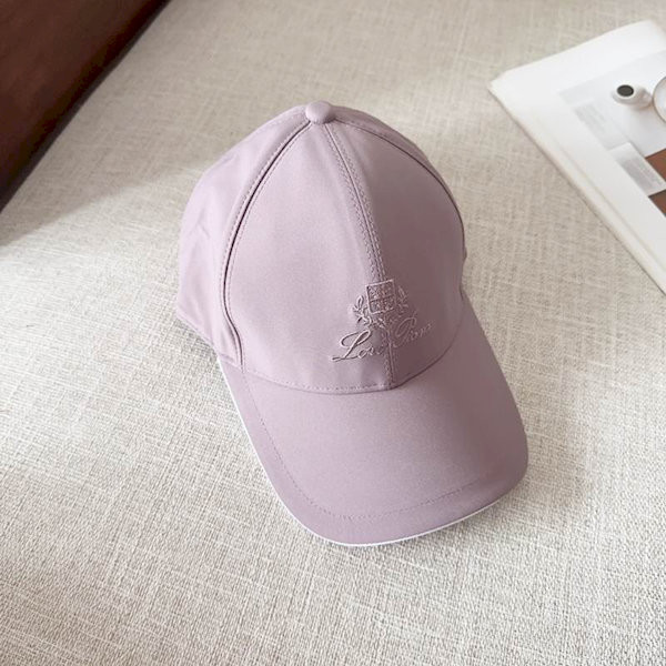 Loro Piana Baseball Cap with Elasticated back Microfibre Storm System in purple