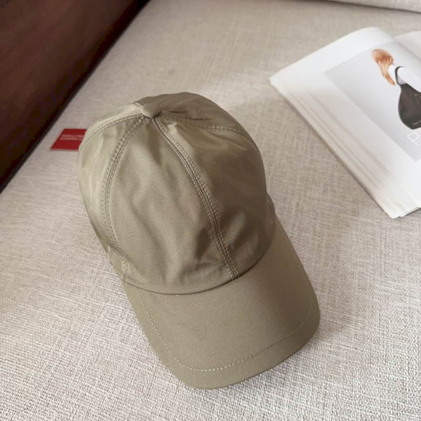 Loro Piana Baseball Cap with Elasticated back Storm System in army green