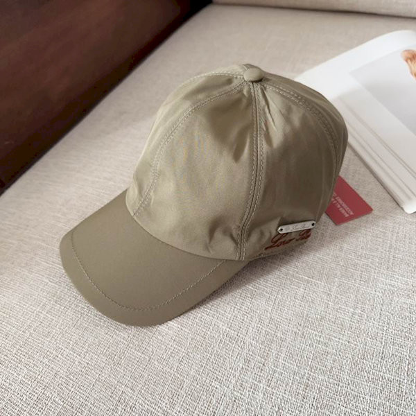 Loro Piana Baseball Cap with Elasticated back Storm System in army green