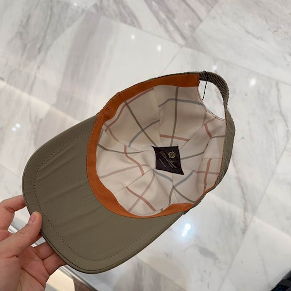Loro Piana Baseball Cap with Elasticated back Storm System in army green deals