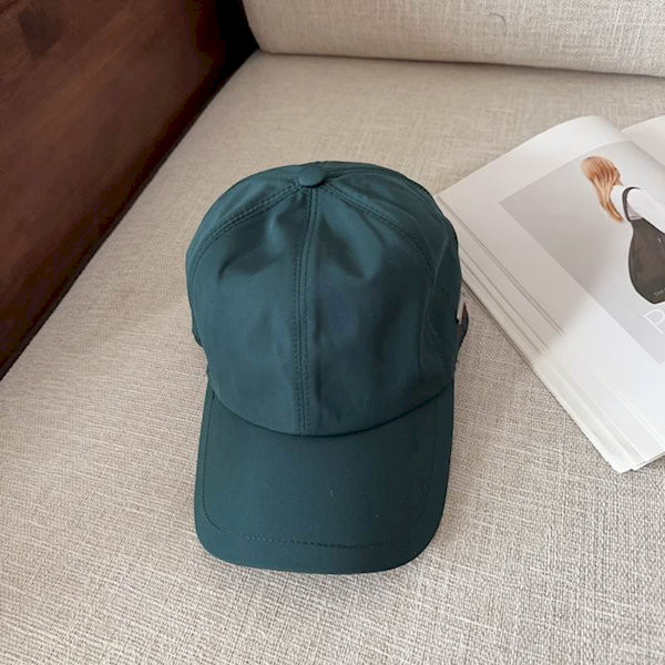 Loro Piana Baseball Cap with Elasticated back Storm System in dark green