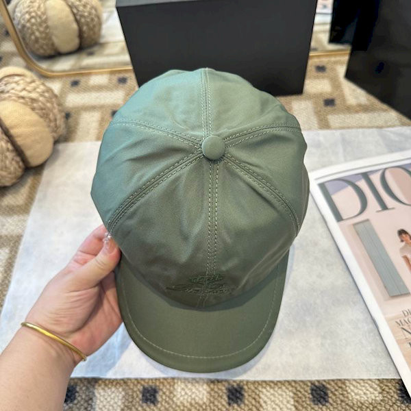 Loro Piana Baseball Cap with Microfiber Storm System in green