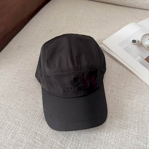 Loro Piana Baseball Cap with Elasticated back and Storm System in black