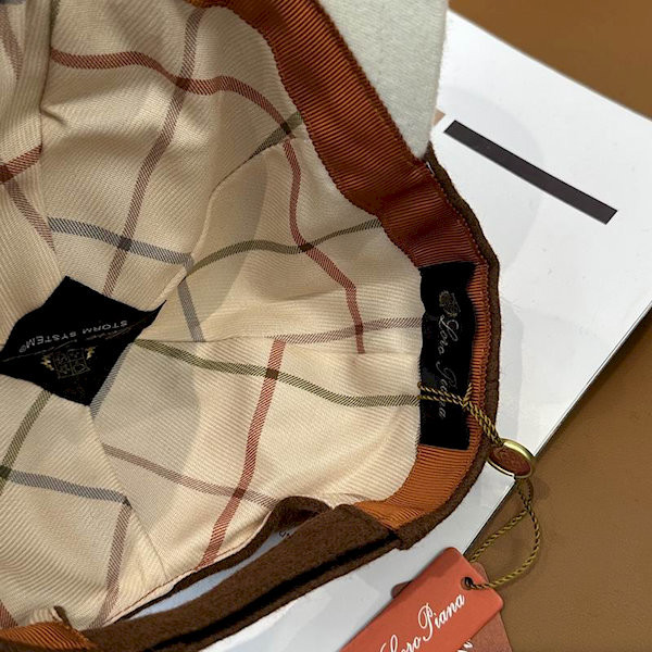 Loro Piana Cashmere Baseball Cap in brown