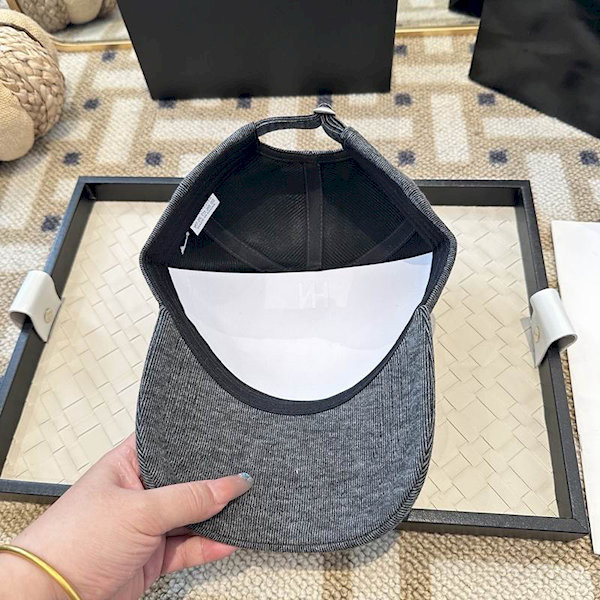 Loro Piana Fine Wale Corduroy Baseball Cap with Adjustable strap in dark gray