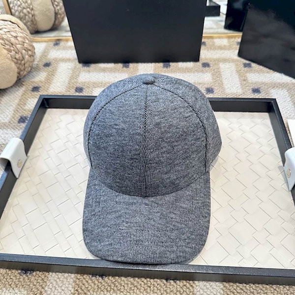 Loro Piana Fine Wale Corduroy Baseball Cap with Adjustable strap in dark gray