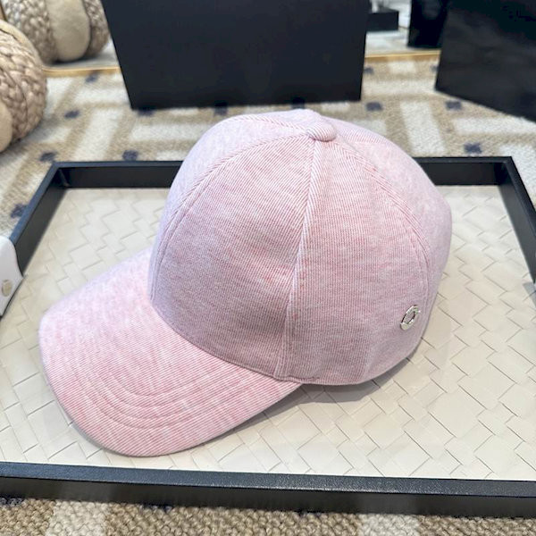 Loro Piana Fine Wale Corduroy Baseball Cap with Adjustable strap in pink